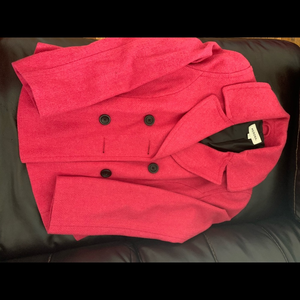 Pink Fall Pea Coat